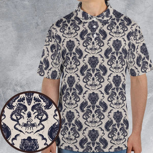 Alien Xenomorph Pattern AOP Men/Women Polo Shirt