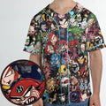 DC Villains Chibi Unisex Baseball Jersey