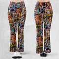 Daria Sick Sad Fiction Pattern Flare Leggings