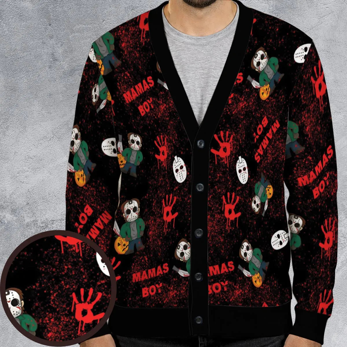 Mamas Boy Friday the 13th Cardigan