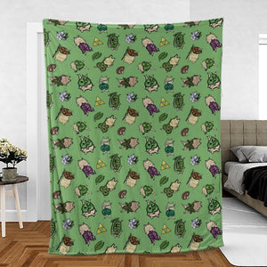Korok Style The Legend of Zelda Fleece Blanket
