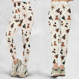 Clue The Movie Characters Pattern Legging