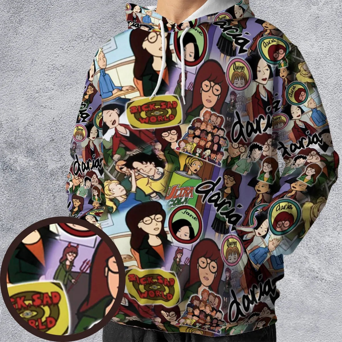 Sick Sad World Daria All-over Print Hoodie