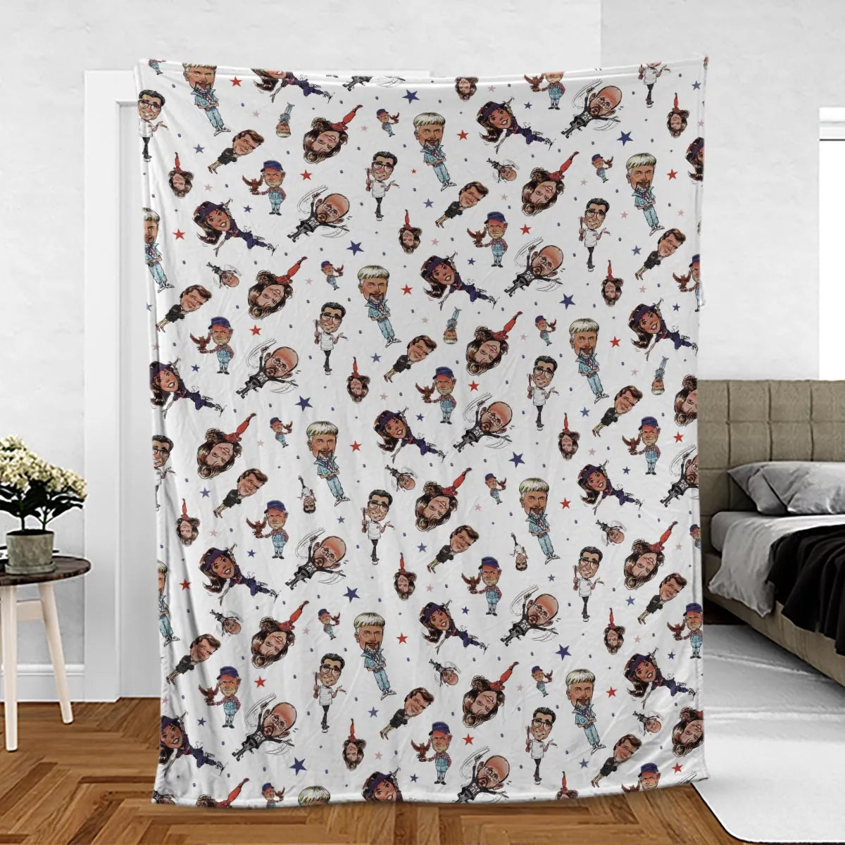 Red White Blaine Waiting For Guffman Fleece Blanket