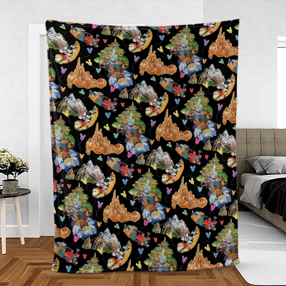 Mountain Magic Kingdom Parks Fleece Blanket