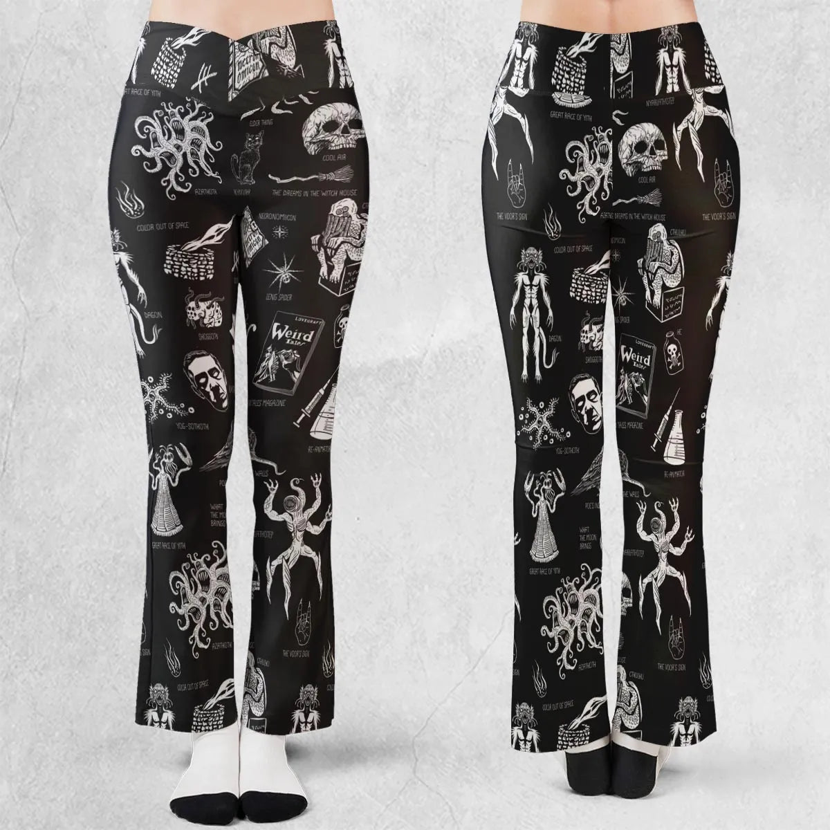H.P. Lovecraft Monsters Flare Leggings