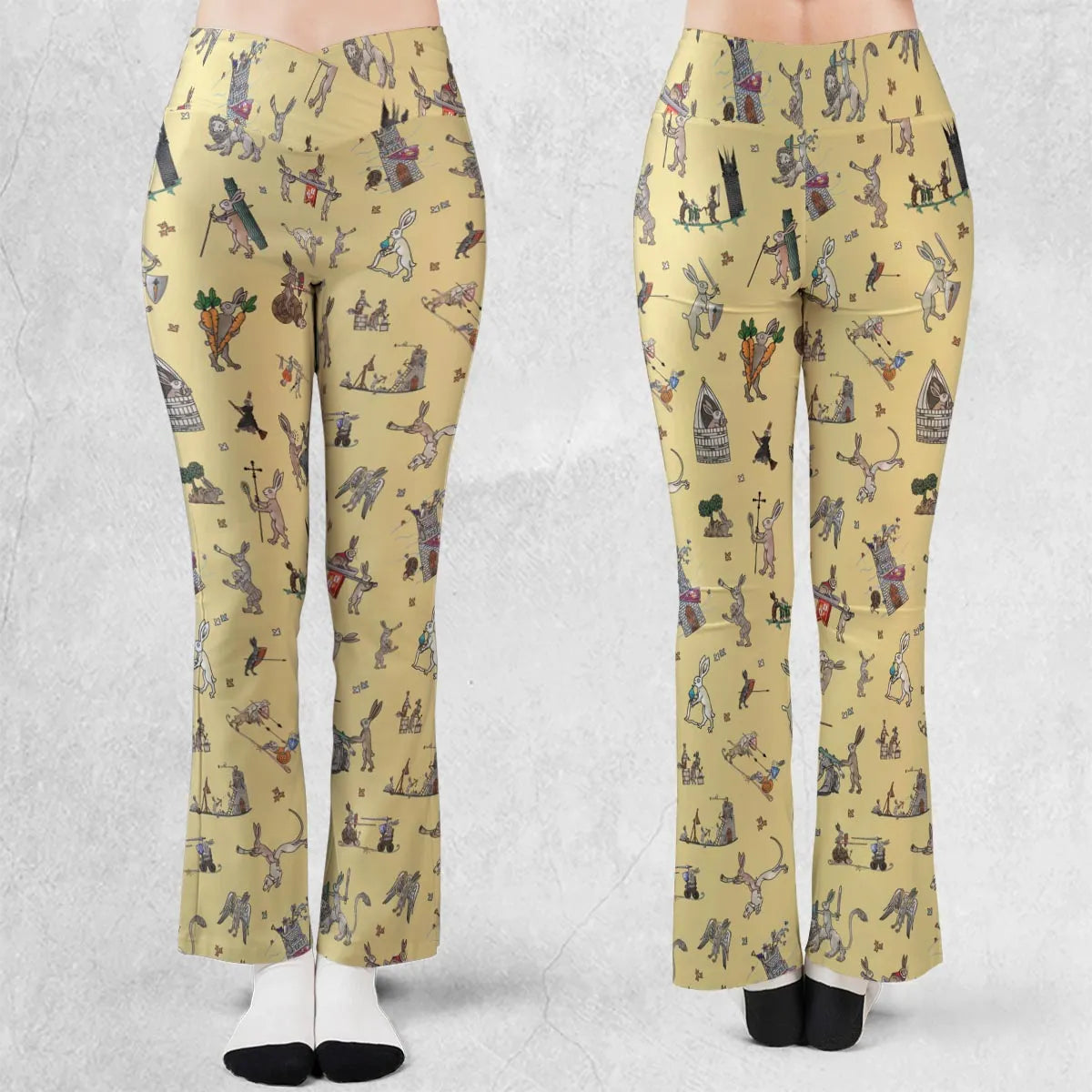 Killer Rabbit The Medieval Marginalia Flare Leggings