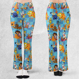 90s cartoon Nostalgic Flare Leggings