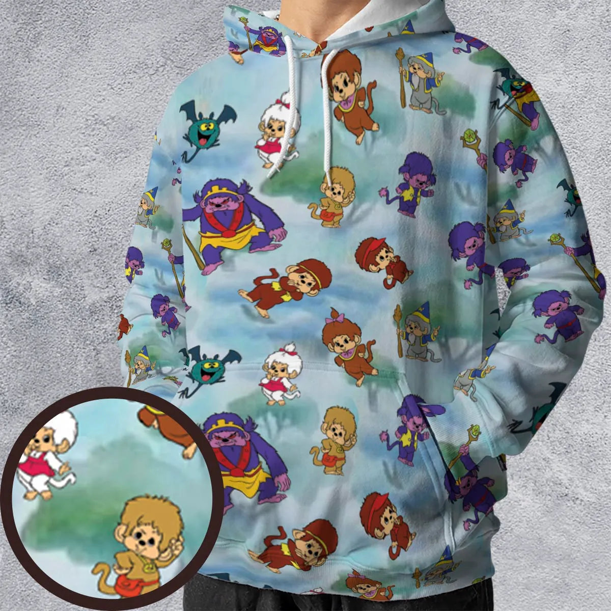 Monchhichis Cartoon Characters All-over Print Hoodie