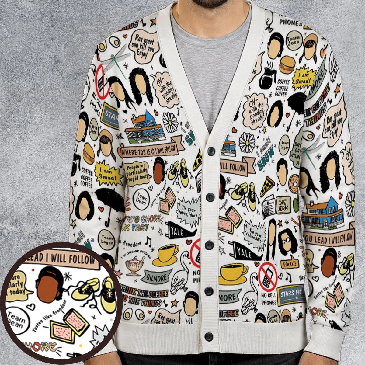 Coffee Culture Gilmore Girls Cardigan