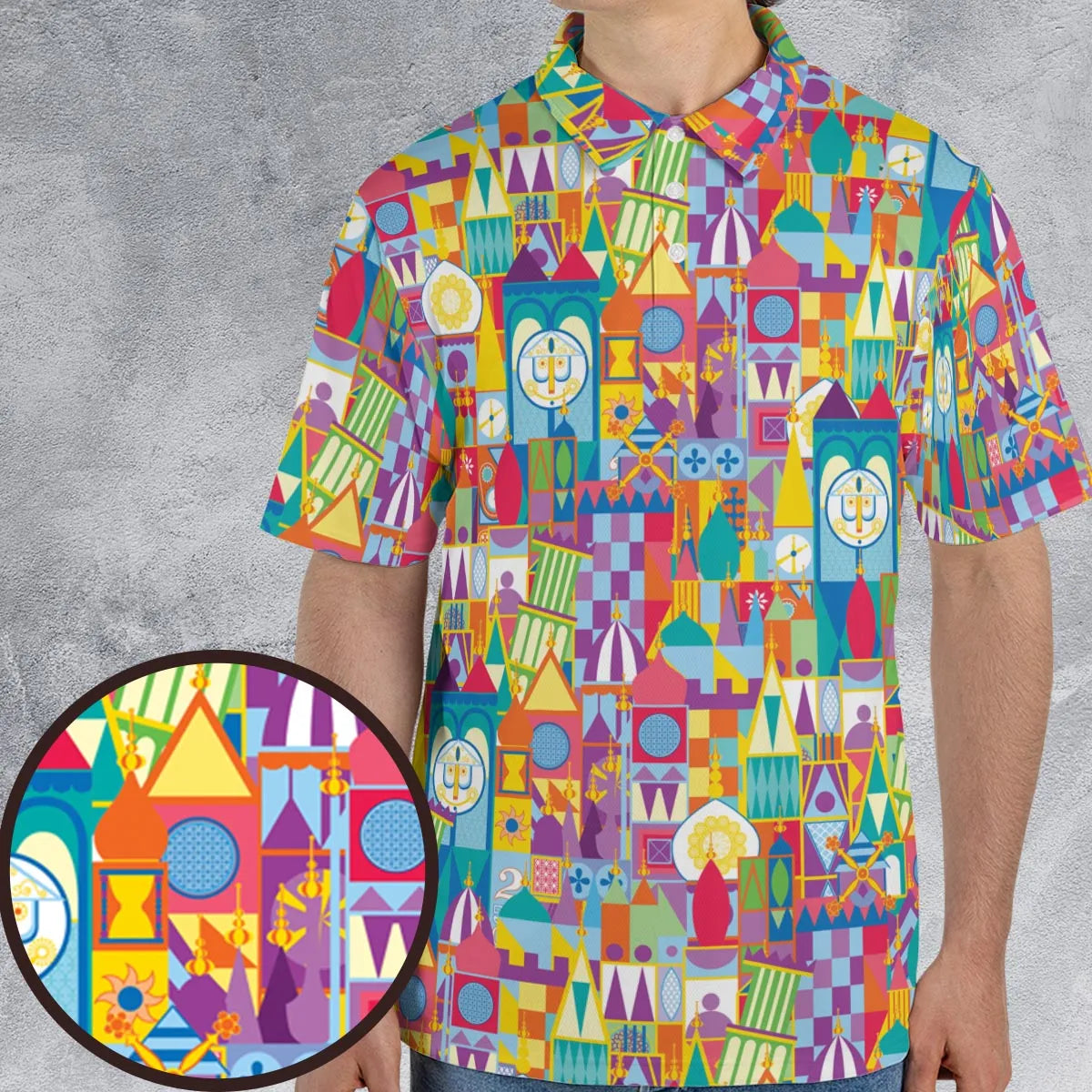 It's a Small World AOP Men/Women Polo Shirt