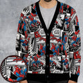 Spider Man Comic Pattern Cardigan