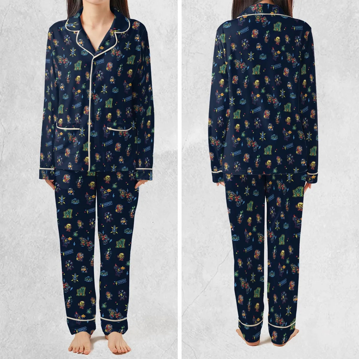 Masters Of The Universe Funny Pattern Pajamas Set