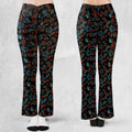 Floral Dice DnD Flare Leggings