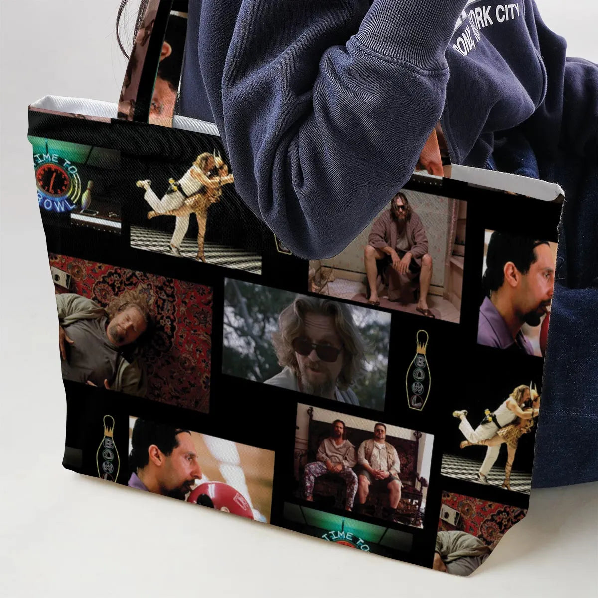 The Big Lebowski Famous Scenes Large Tote Bag