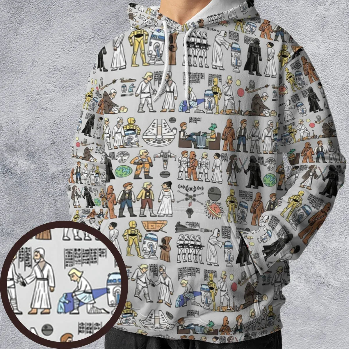 Egyptian Galaxy Wars All-over Print Hoodie