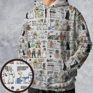 Egyptian Galaxy Wars All-over Print Hoodie