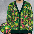 Grass Type Pokemon Pattern Cardigan