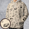 Pee-Wee's Playhouse Characters All-over Print Hoodie