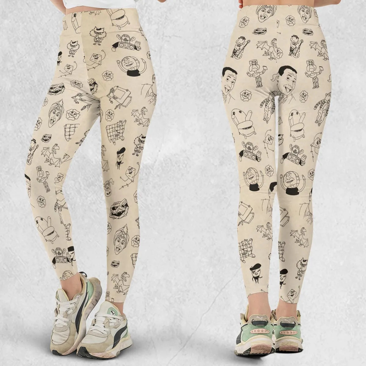 Pee-Wee's Playhouse Characters Legging
