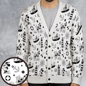 Steamboat Willie pattern Cardigan