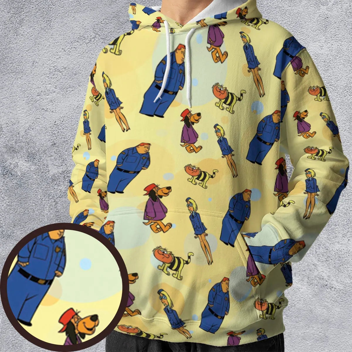 Hong Kong Phooey Power All-over Print Hoodie