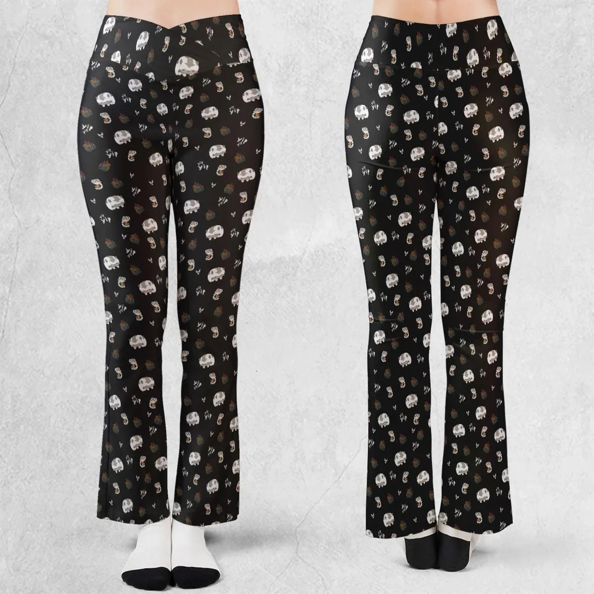 Appa Yip Yip Avatar Pattern Flare Leggings