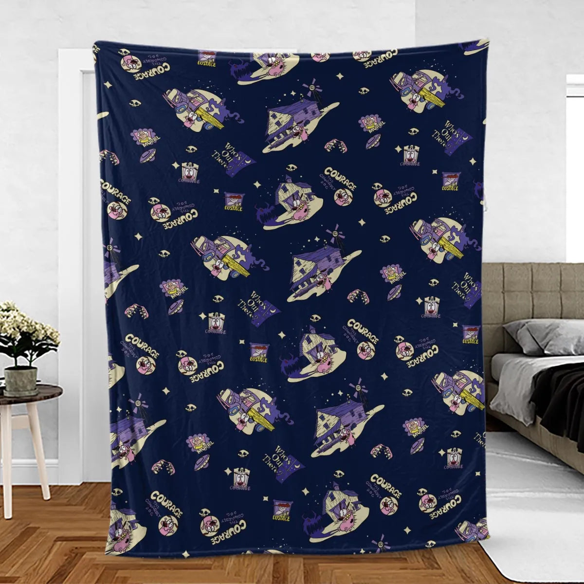 Courage the Cowardly Dog Scenic Fleece Blanket