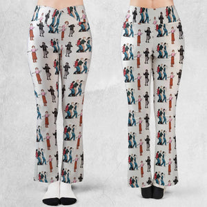 The Breakfast Club Characters Pattern Flare Leggings