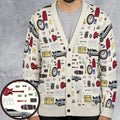 Back to the Future Pattern Cardigan