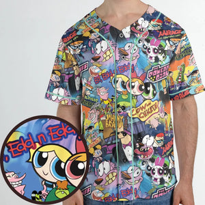 Cartoon Craze Unisex Baseball Jersey