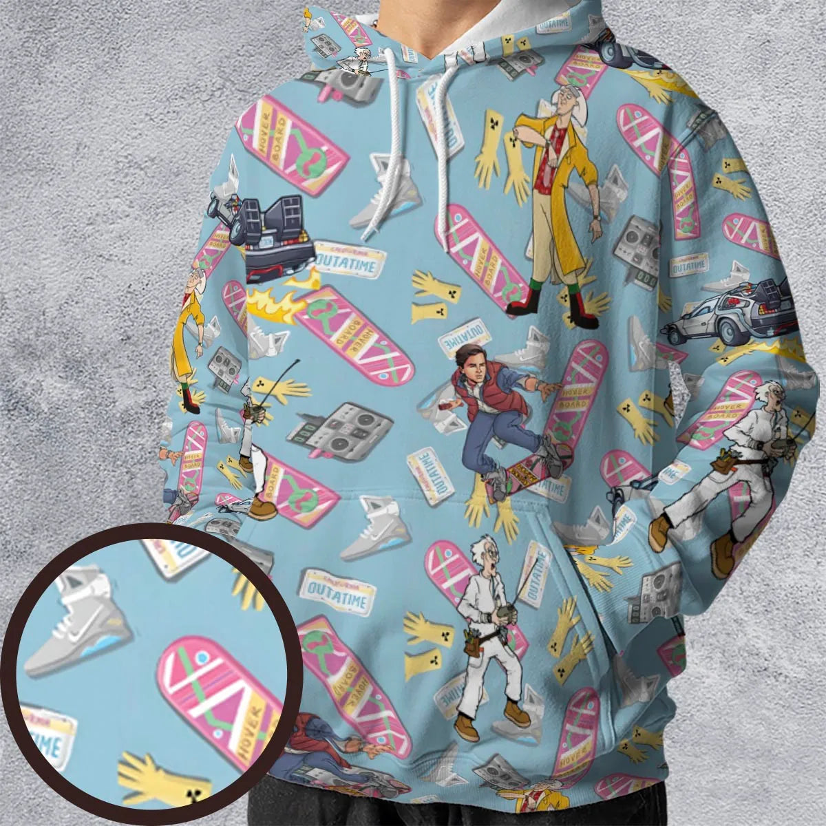 Marty McFly Dr. Emmett Brown Back To The Future All-over Print Hoodie