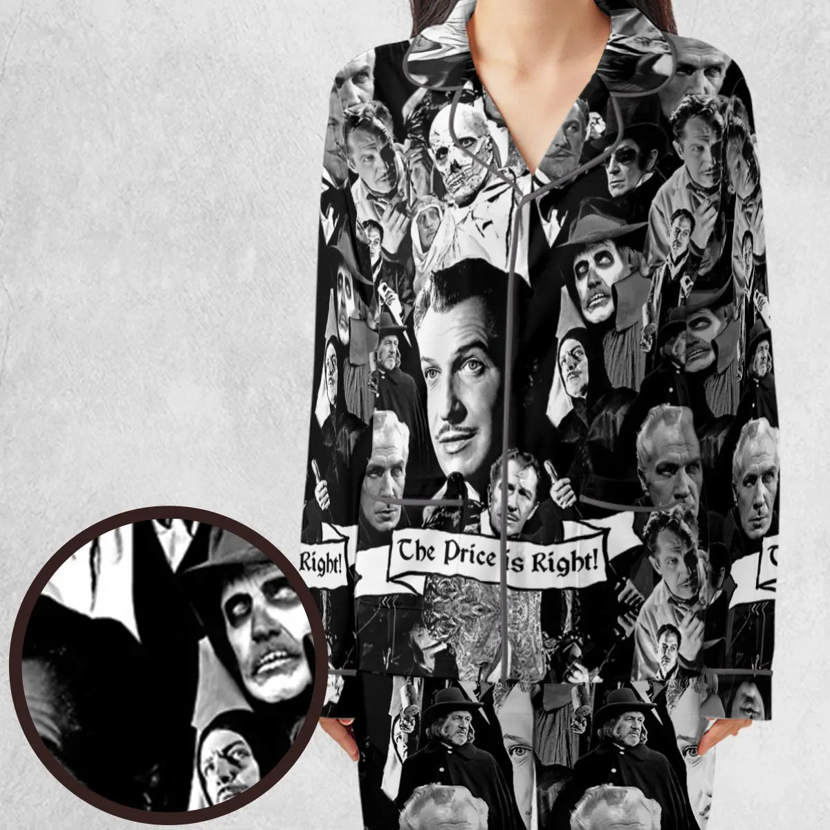 Horror Characters The Many Faces Of Vincent Price Pajamas Set