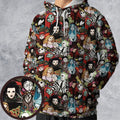 Tim Burton Characters Halloween All-over Print Hoodie