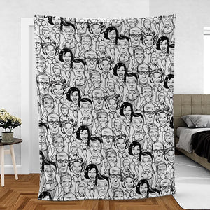 Vintage Dick Van Dyke Show Fleece Blanket
