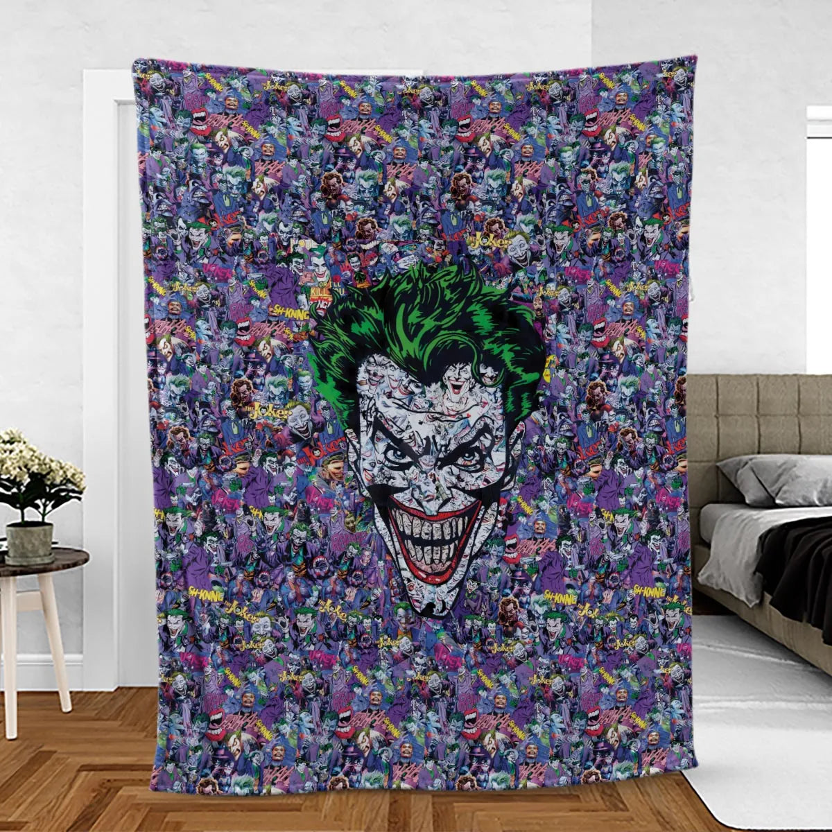 Joker The Most Favourite Characters Pattern Fleece Blanket