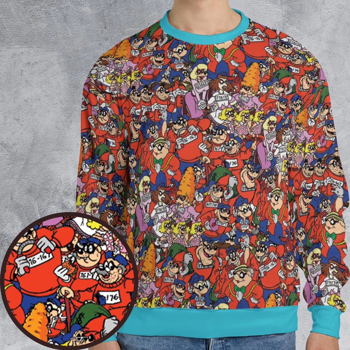 Beagle Boys Patterns All-over Print Sweatshirt