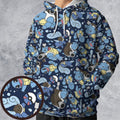 Blastoise Wartortle Squirtle Pokemon Pattern All-over Print Hoodie