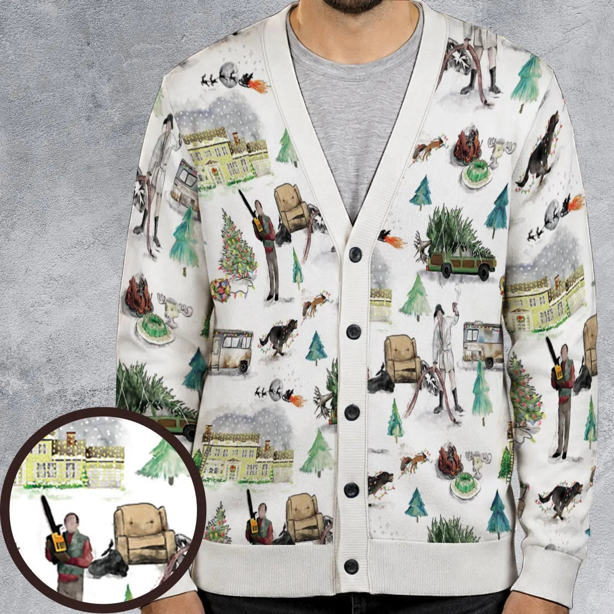 Christmas Comedy National Lampoon's Christmas Vacation Cardigan