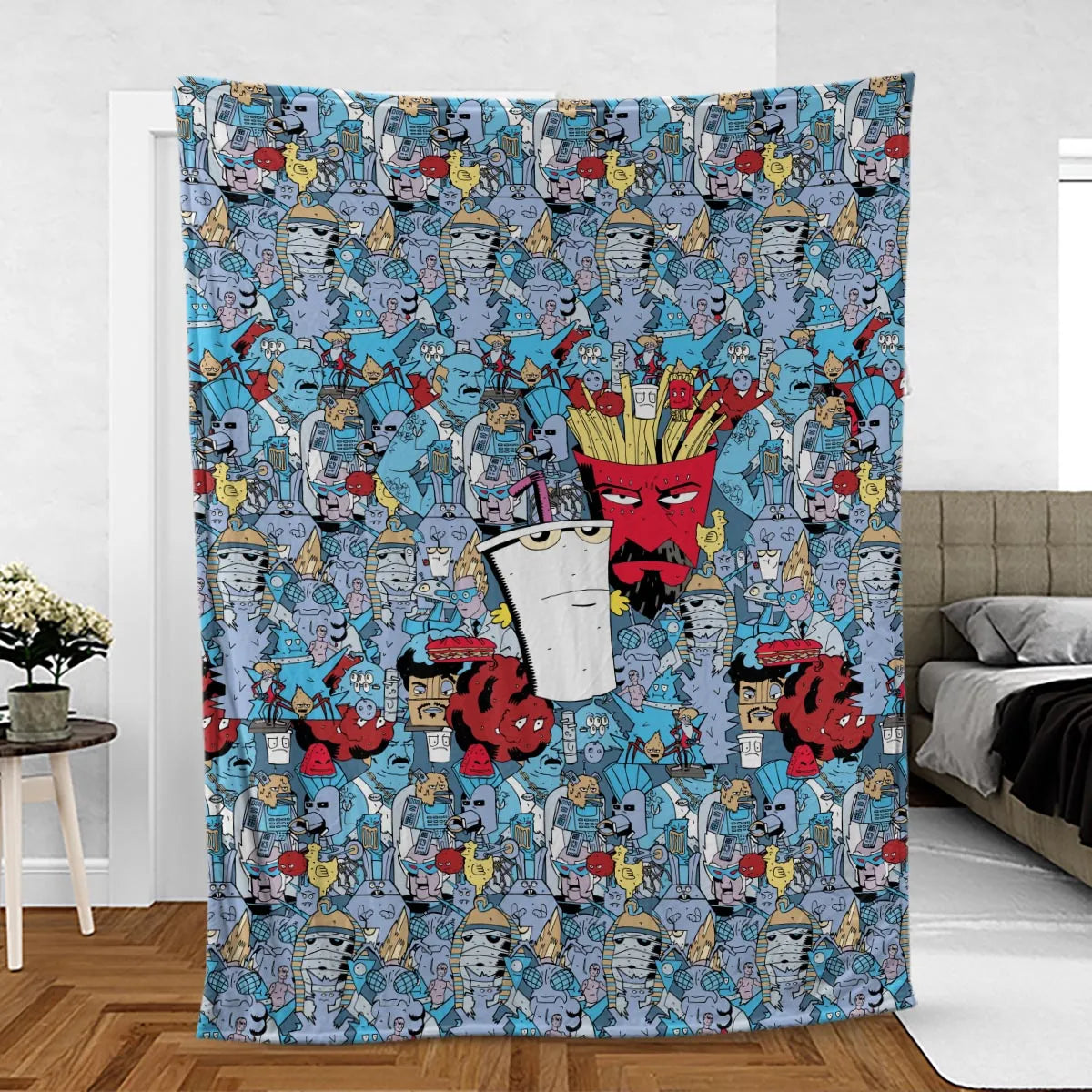 Aqua Teen Hunger Force Fleece Blanket