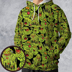 Funny Slimer Ghostbusters All-over Print Hoodie