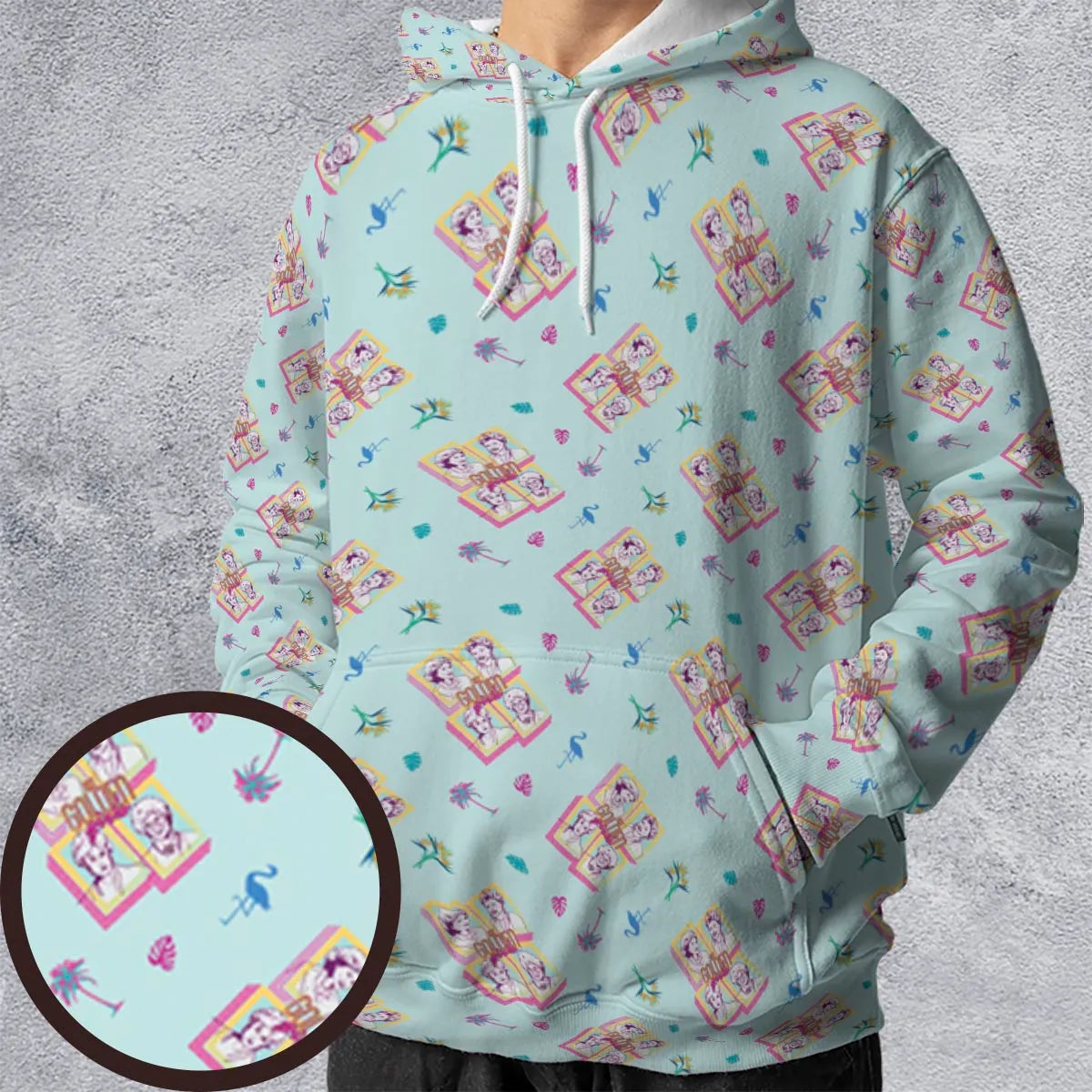 Golden Girls Patterned All-over Print Hoodie