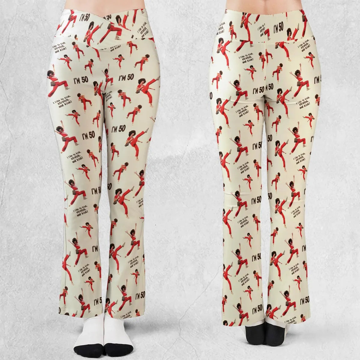 I'm 50 Sally O'Malley SNL Flare Leggings