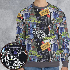 I Myself Am Strange Unusual Beetlejuice All-over Print Sweatshirt