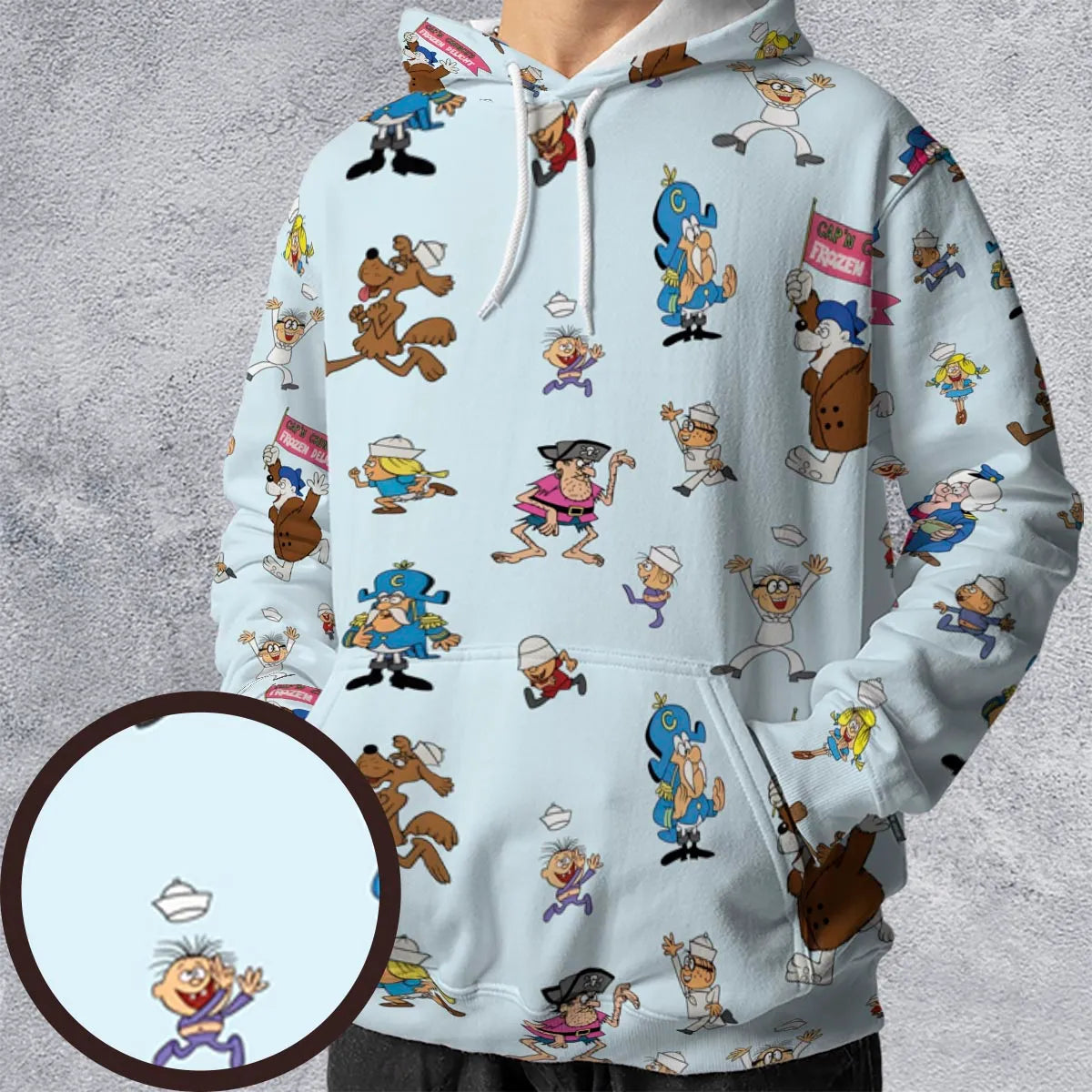 Cereal Cap'n Crunch Characters All-over Print Hoodie
