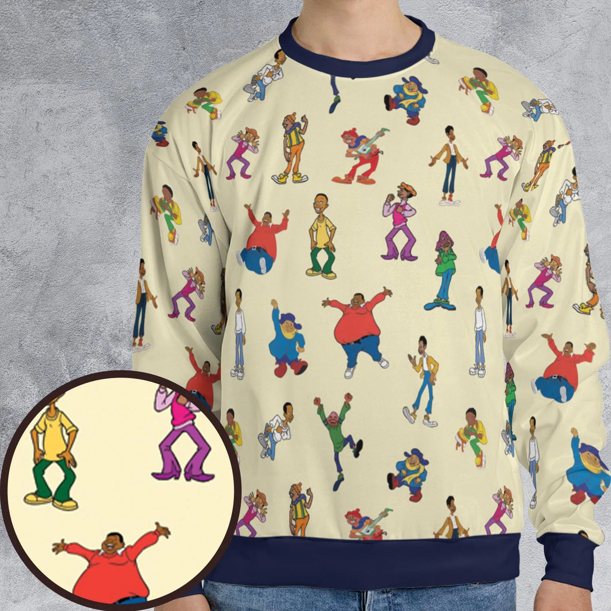 Fat Albert and the Cosby Kids All-over Print Sweatshirt