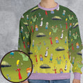 The Oblongs Retro TV Show All-over Print Sweatshirt