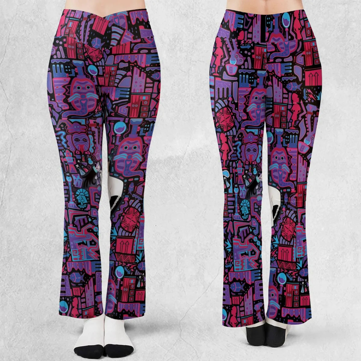 Mad Science Yzma The Emperor's New Groove Flare Leggings