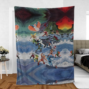 MOTU Castle Grayskull Battle Fleece Blanket