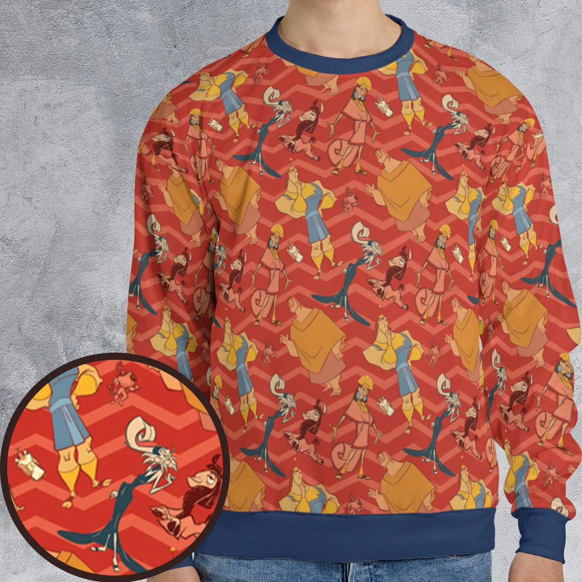 The Emperor's New Groove All-over Print Sweatshirt